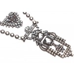 Aztec Diamante Art Deco Multi Strand Necklace
